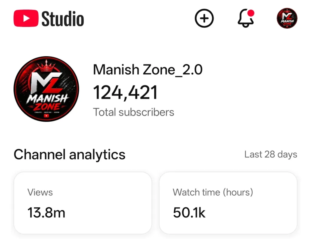 124.4K Subscribers Non-Monetized YouTube Channel for Sale with 14.4M Views