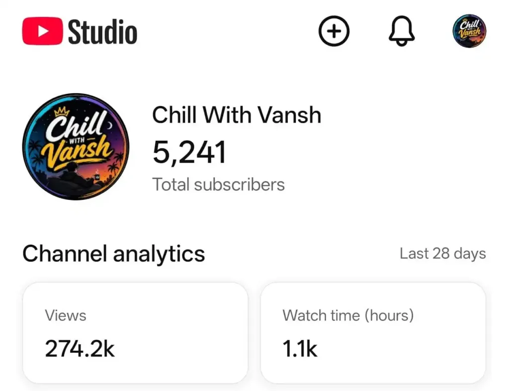 5.2K+ Subscribers YouTube Channel For Sale