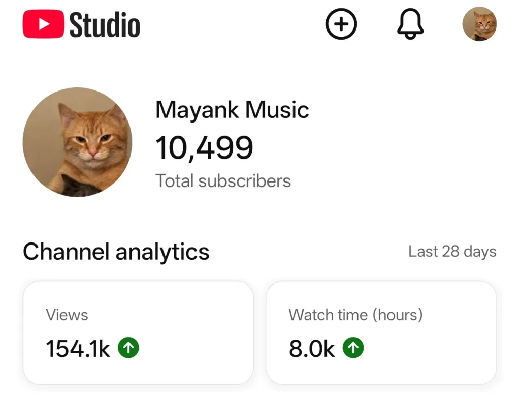 10.4K Subscribers Music YouTube Channel – YTS1661