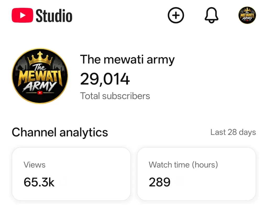 29K Subscriber YouTube Channel with 4.7M Views