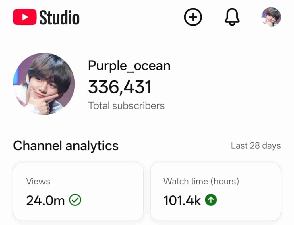 K-Pop Reaction Shorts YouTube Channel with Active Momentum
