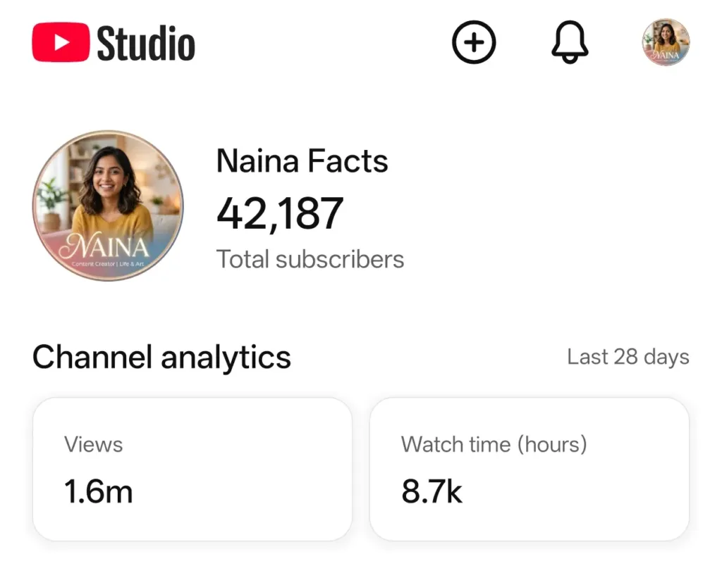 Non-Monetized Facts YouTube Channel with Recent Reach